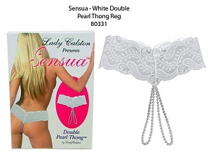 Sensua Double Strand Pearl White Reg