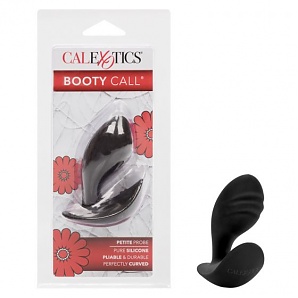 Booty Call Petite Probe Silicone Butt Plug - Black