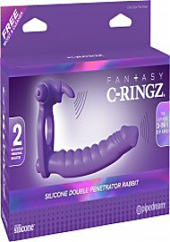 Fantasy C-Ringz Silicone Double Penetrator Rabbit Vibrator (185167.3)