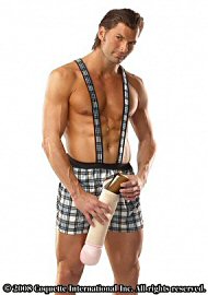 Beer Schlong Blue Plaid Sm/med (85565)